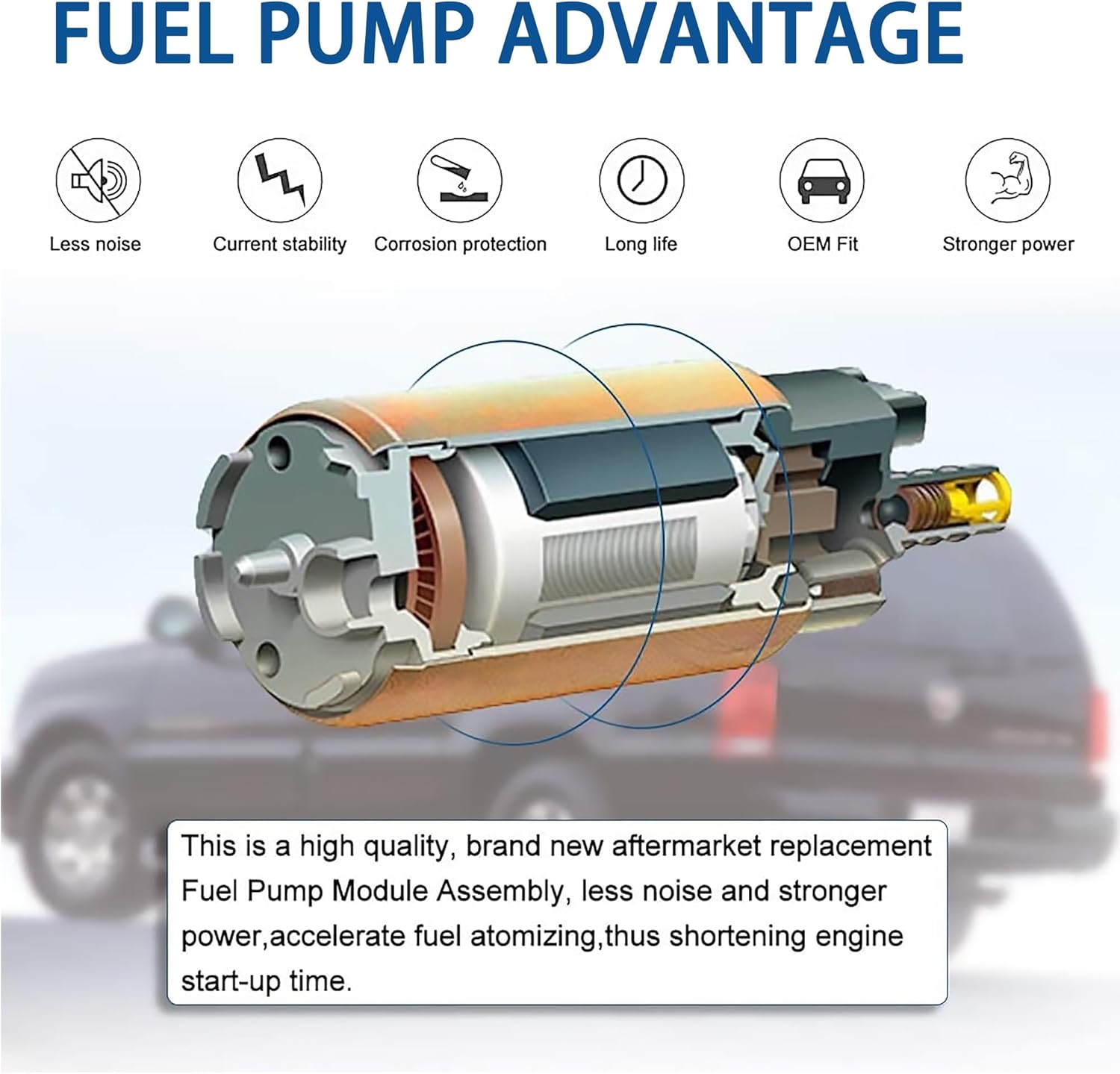 8332080204 SP9156H Fuel Pump Module Assembly Compatible with ES300 1992-1996 Avalon 1995-1996 Camry 1992-1996 SP9156H