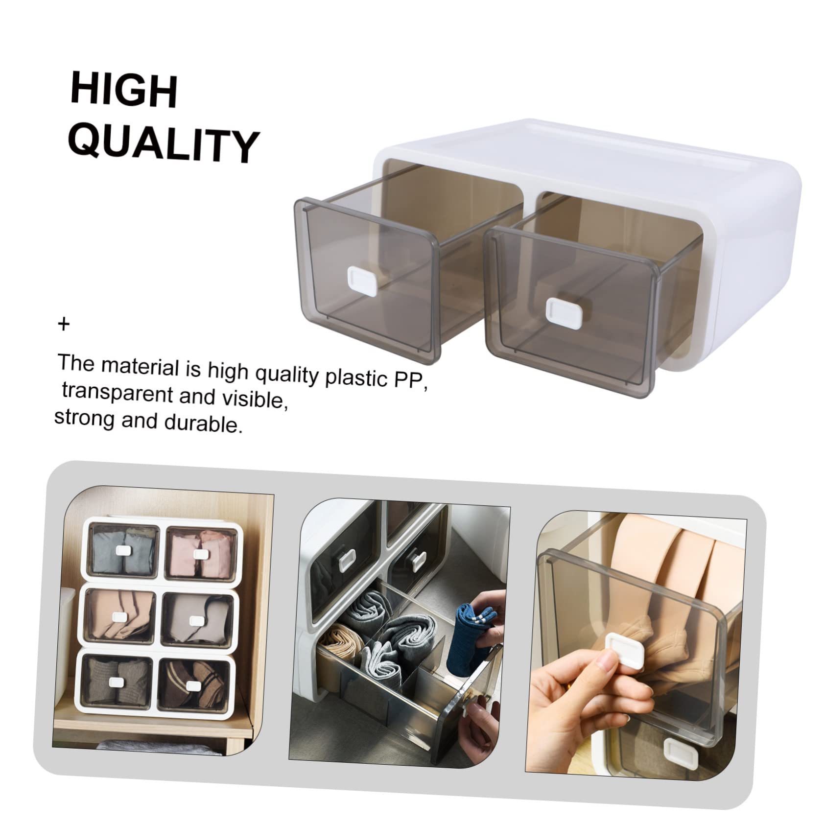 Caja De Almacenamiento Cajón Para Sujetadores Calcetines Ropa Interior Color Canela