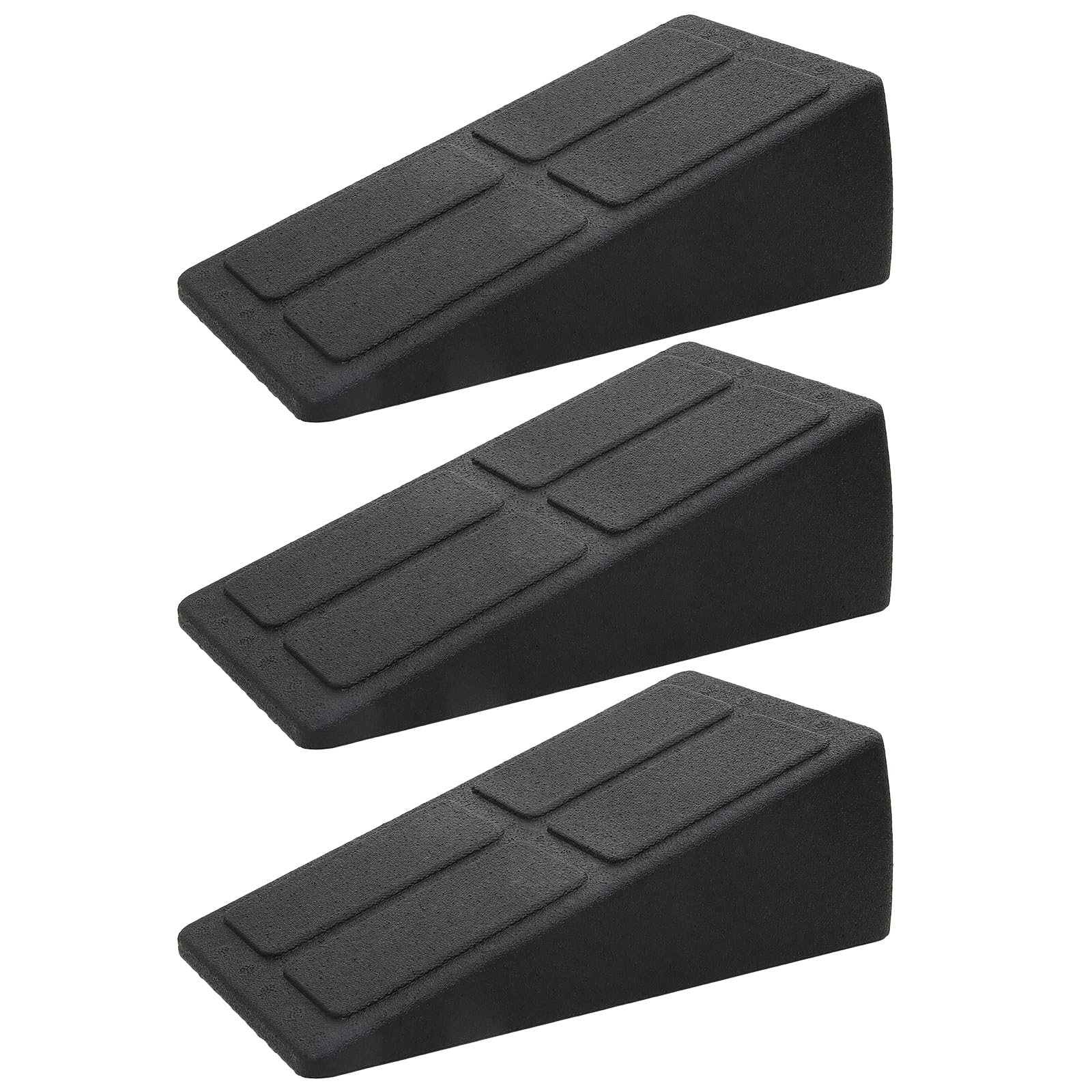 Muiltvoe 3 Pcs Slant Board Squat Wedge Blocks, Non-Slip Rubber Foam Squat Wedge Ramp Slant Board, Multi-Angle Foam Fitness Slant Board Squat Wedge Ramp Non-Slip For Heel Elevated Squat and Calf Raise