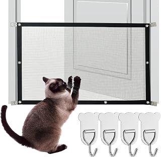 Portable Pet Gate, No-Drill Folding Safety Fence Guard | Indoor Dogs Screen Mesh Gate For Doorway Stair Indoor Kitchen Living Room Porch Balcony