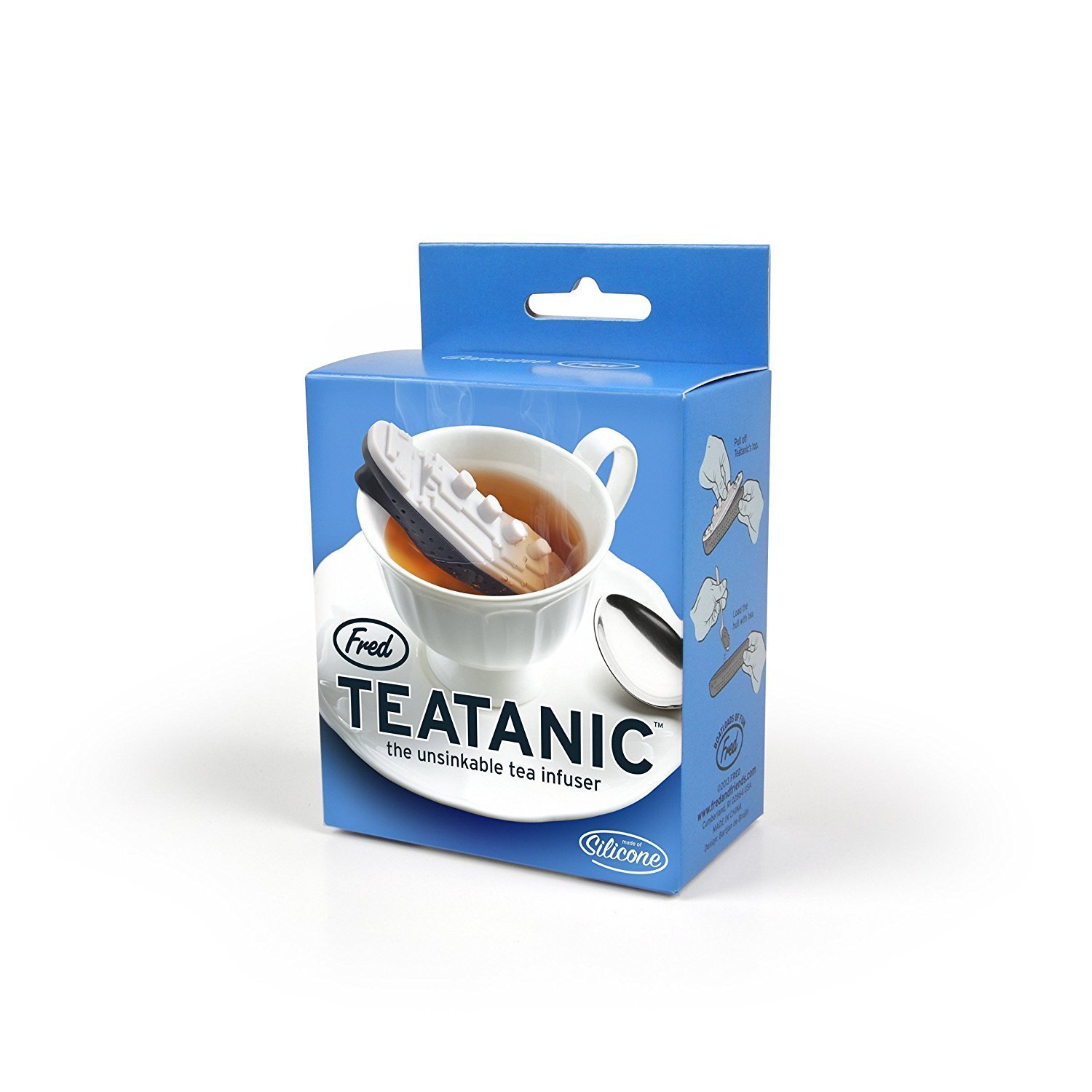 Vacías De Té De Silicona Forma De Los Bolsos Teaware Titanic Té Infuser del Tamiz del Té De Hierbas Filtro De La Nave del Estilo Creativo Difusor