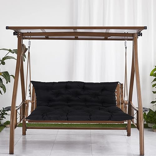 Miniatura 7 de Cojín de banco impermeable para silla de muebles de columpio de patio, 404759 pulgadas, cojín de tamaño grande para jardín al aire libre, cojín de