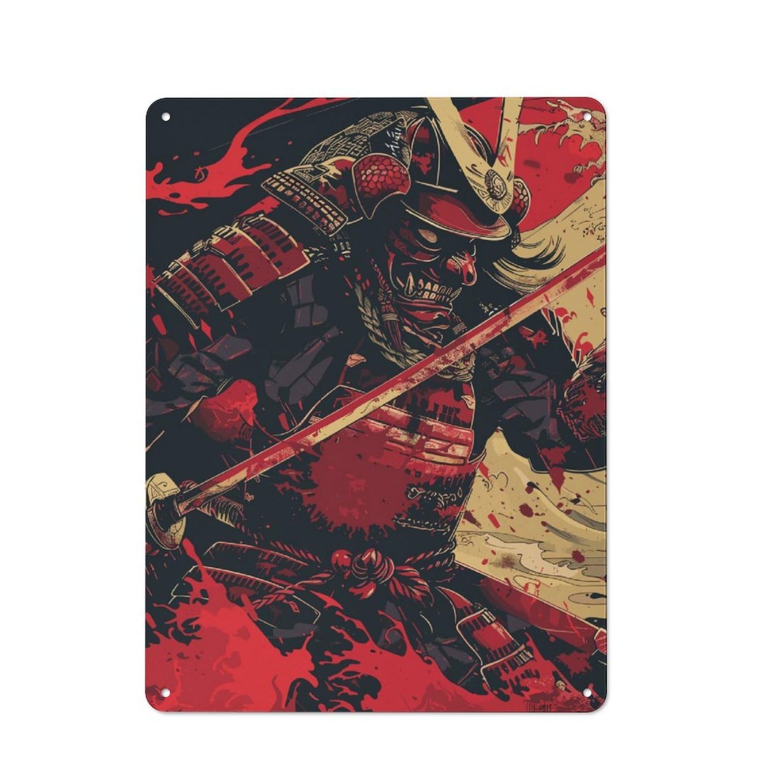 Junmoney Japan Legendary Tin Wall Plaque 40X30cm With For Hallway Wall, For Home Interiors, Feature Walls And Decorative Displays
