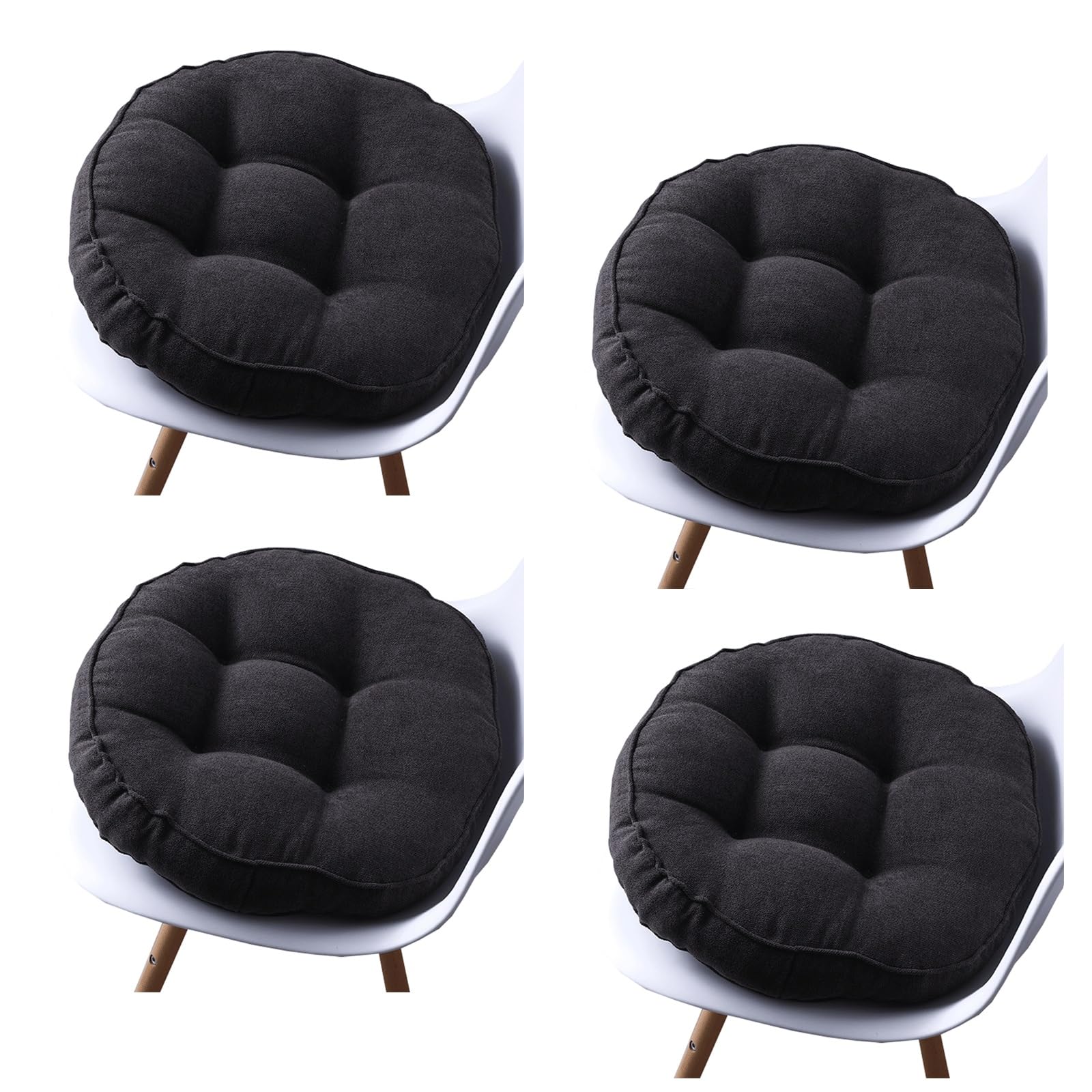 Tapis de chaise de salle à manger rond lot de 2 pour soulager les assises rigides