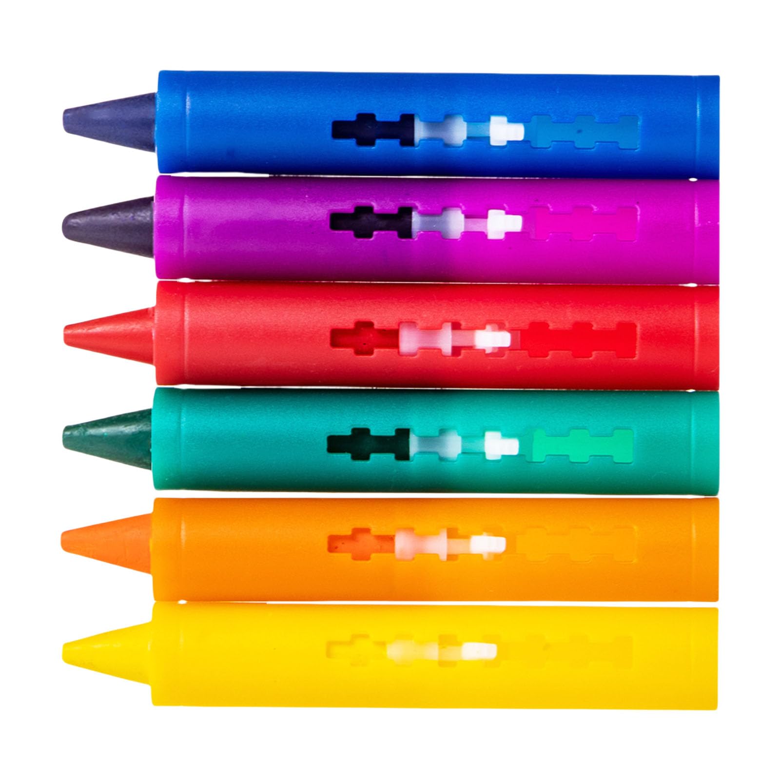 6 Color Washable Bath Crayon Pen for Colorful with Holder Toddler Art Drawing Coloring Doodling Bathroom — view 3