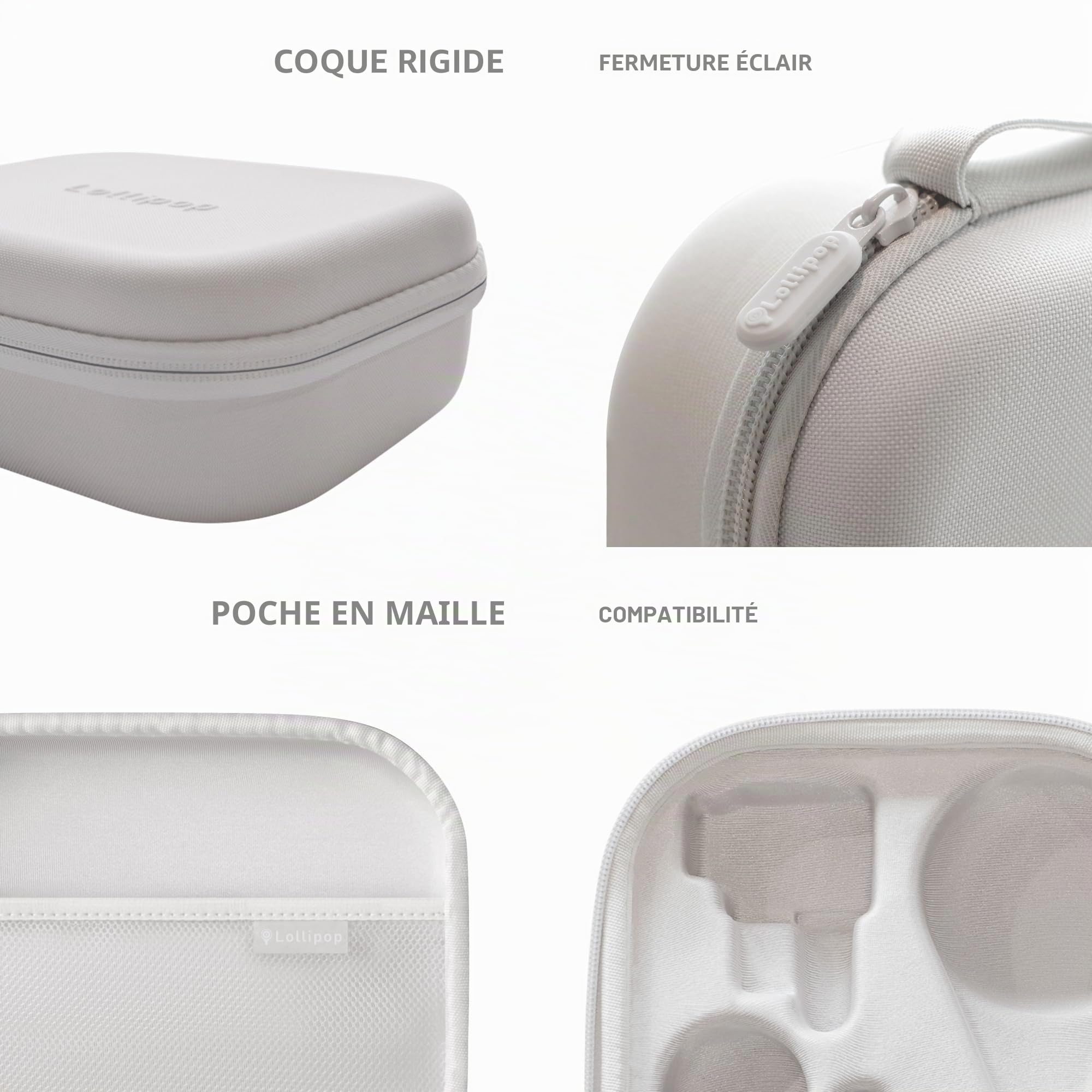 Lollipop Travelpop Étui de protection rigide pour moniteur de bébé et accessoires