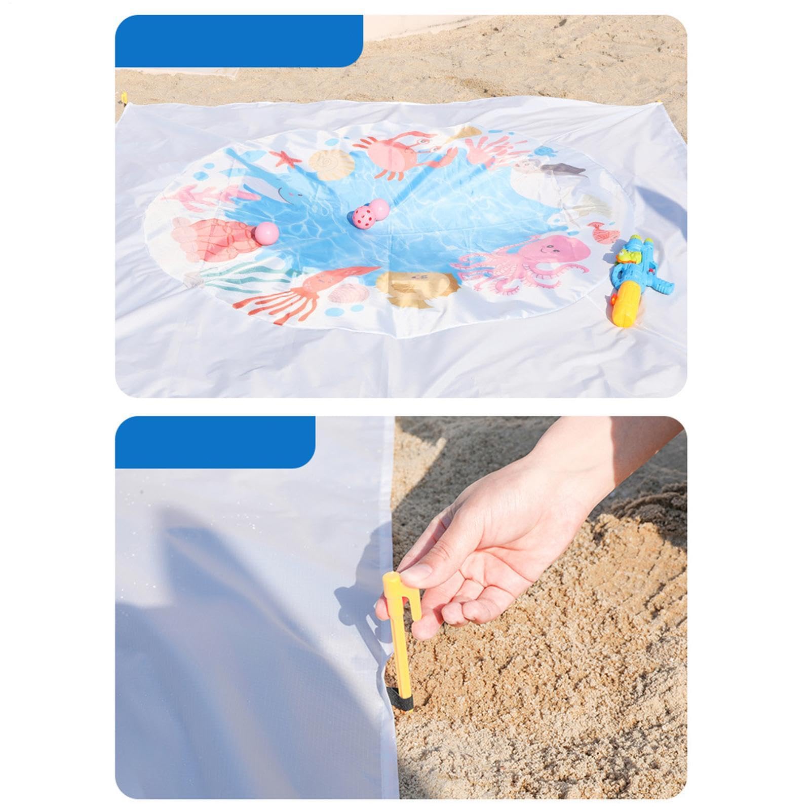 Basen Plażowy Piasekoodporny Plażowy 2 W 1