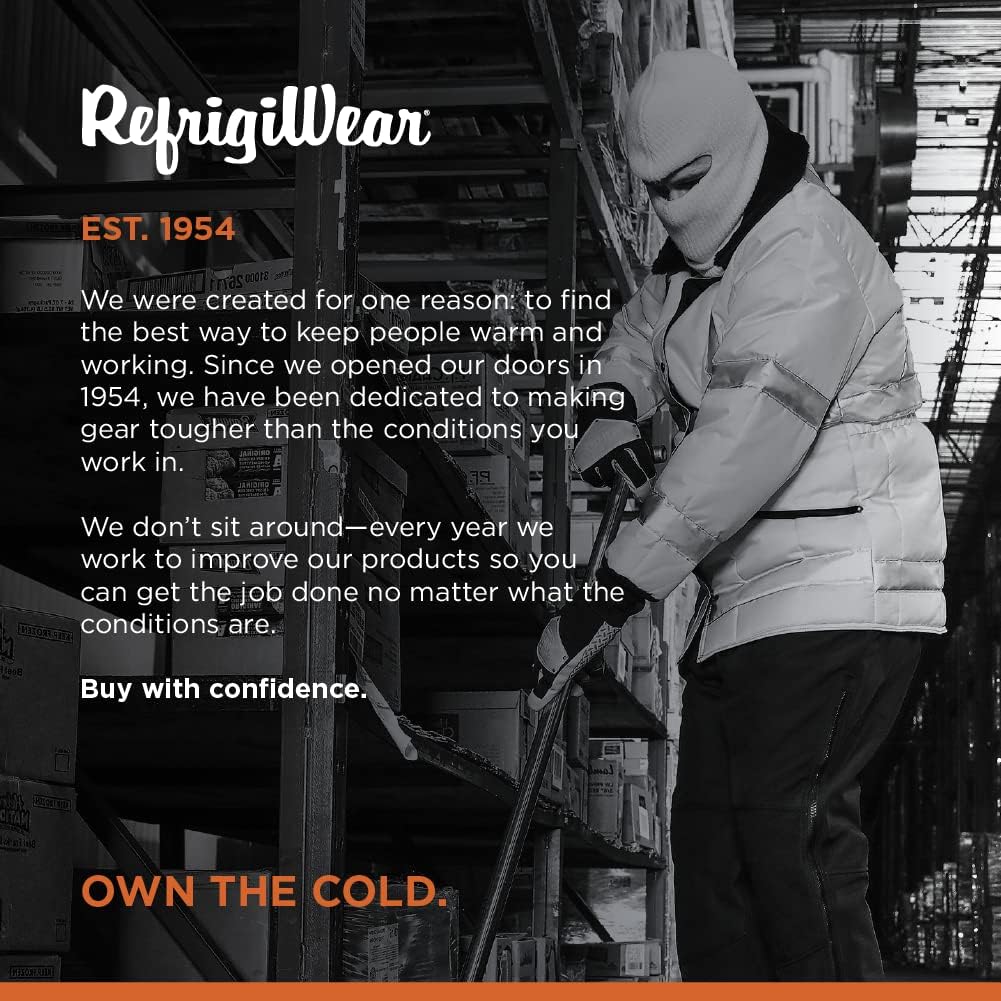 RefrigiWear 2-Layer Acrylic Knit Open-Hole Balaclava Face Mask One Size Fits All, High Visibility - Image 5