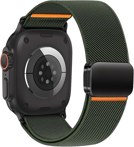 HAYONLIY Sport Bands with Magnetic Clasp Compatible for Apple Watch 46mm 49mm 45