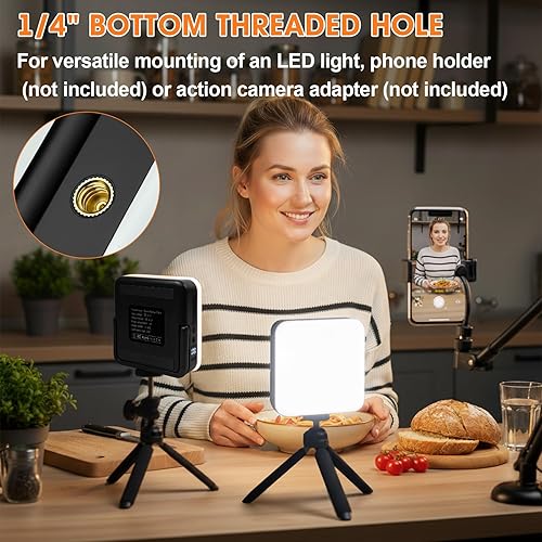 Miniatura 5 de Linterna LED recargable para campamento, 10000 mAh, luces de campamento portátiles de hasta 90 horas y 4 modos de luz, IPX5 impermeable, esenciales