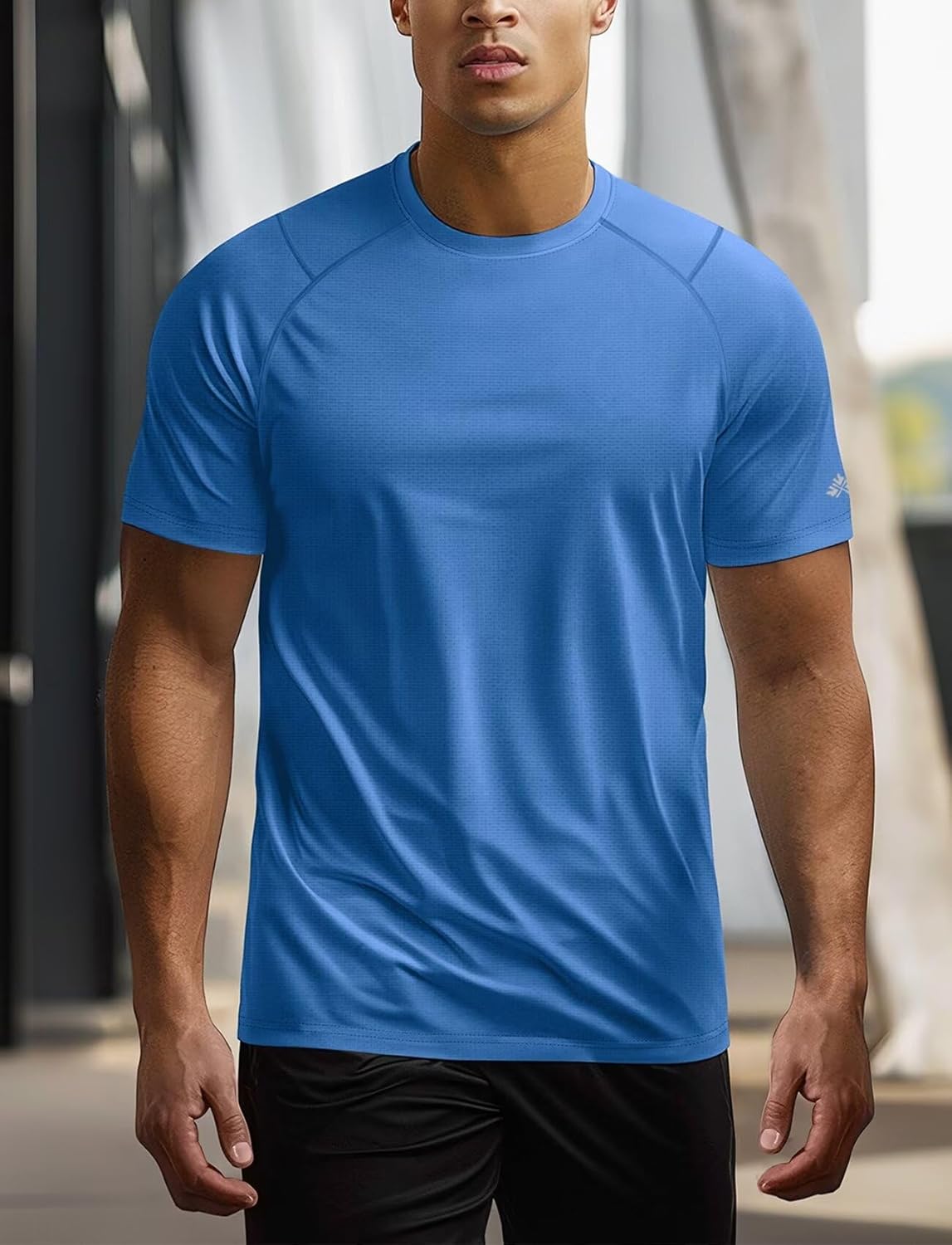 Zengjo Mens Athletic Shirts Short Sleeve Quick Dry Gym Workout Running Exercise T-Shirt Moisture Wikcing Sports Tee Top - Image 3