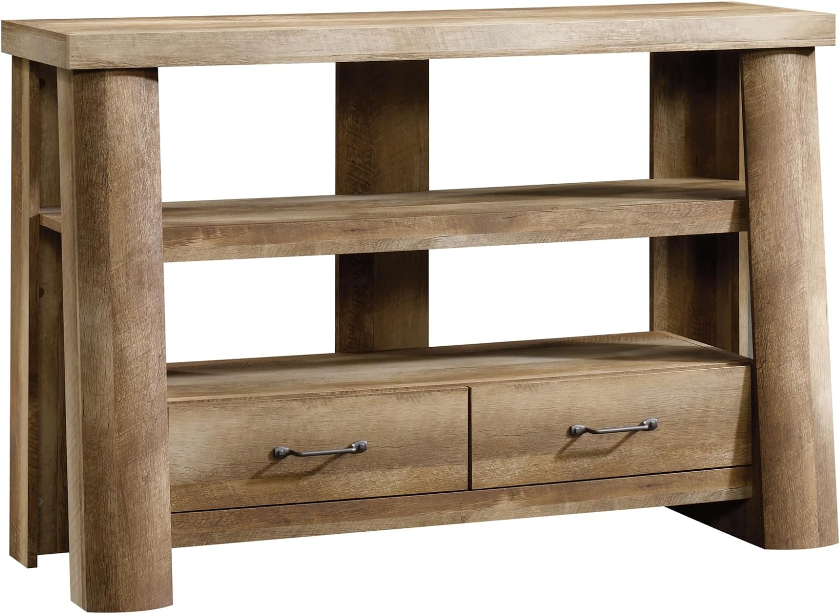 Sauder Boone Mountain Anywhere Console, For TV's up to 47", Craftsman Oak finish