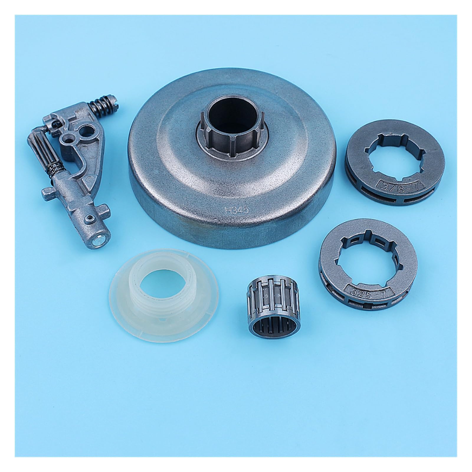 Kit de cojinete de aguja de piñón de llanta de tambor de embrague de bomba de aceite for repuesto de motosierra H 357XP 359 357 XP