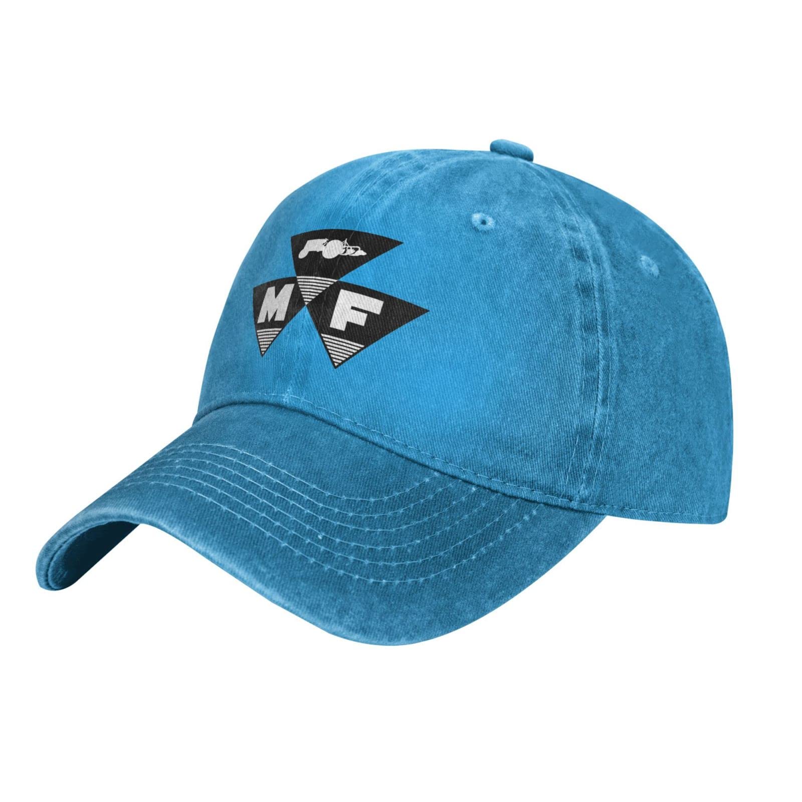 DPgUfPV Massey Ferguson Hat Adjustable Baseball Cap Cotton Cowboy Hats, Fashionable for Man Woman Blue