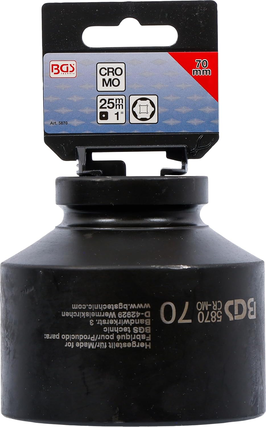 BGS 5870 | Impact Socket, Hexagon | 25 mm (1") Drive | 70 mm
