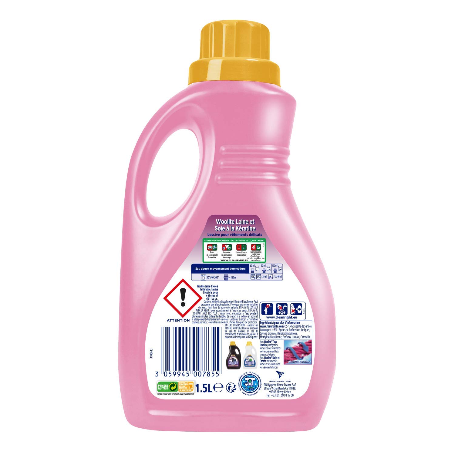 Woolite Lessive Liquide Laine et Soie 750 ml