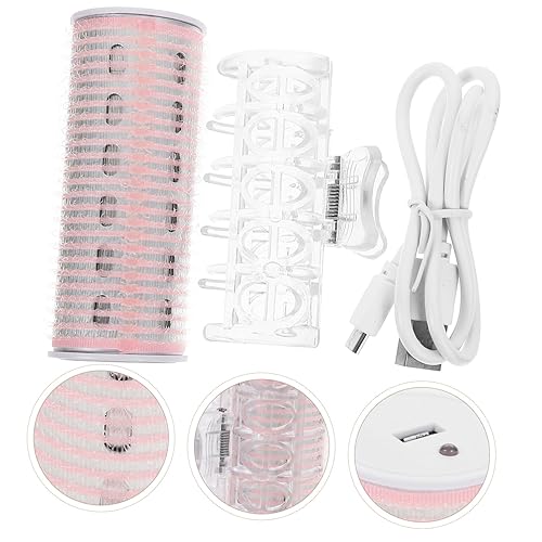 Miniatura 7 de FOMIYES Bangs - Rodillo de pelo eléctrico, rizadores calefactados, barra de permanente, rodillo de pelo, rodillo de calentamiento de cabello,