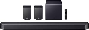 Samsung Q990F 11.1.4ch Serie Q con Subwoofer y Altavoces Traseros, Dolby Atmos Inalámbrico, Q-Symphony, Game Mode Pro, Sonido Adaptativo (HW-Q990F, 2025)