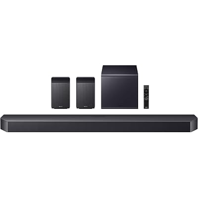 Samsung Q990F 11.1.4ch Q Series Subwoofer + Rear Speaker, Wireless Dolby Atmos, Q-Symphony, Game Mode Pro, Adaptive Sound (HW-Q990F, 2025)