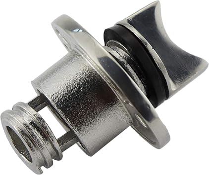 Heavy Duty 316 Stainless Steel Boat Marine Garboard Drain Plug Kit with Screws & O Ring for 1 Inch(25.4MM) Hole 3/4IN(18.7MM) Thread O.D.Plumbing Fittings