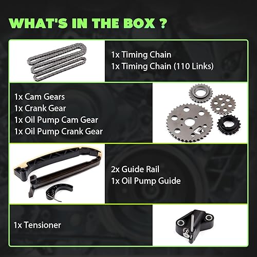 Miniatura 2 de SCITOO Kit de cadena de distribución para Smart Fortwo 2005-2007 A2669970094 A6601810012 A6600520203 A6600520111 A6600520016 A6600520116 A6600520116