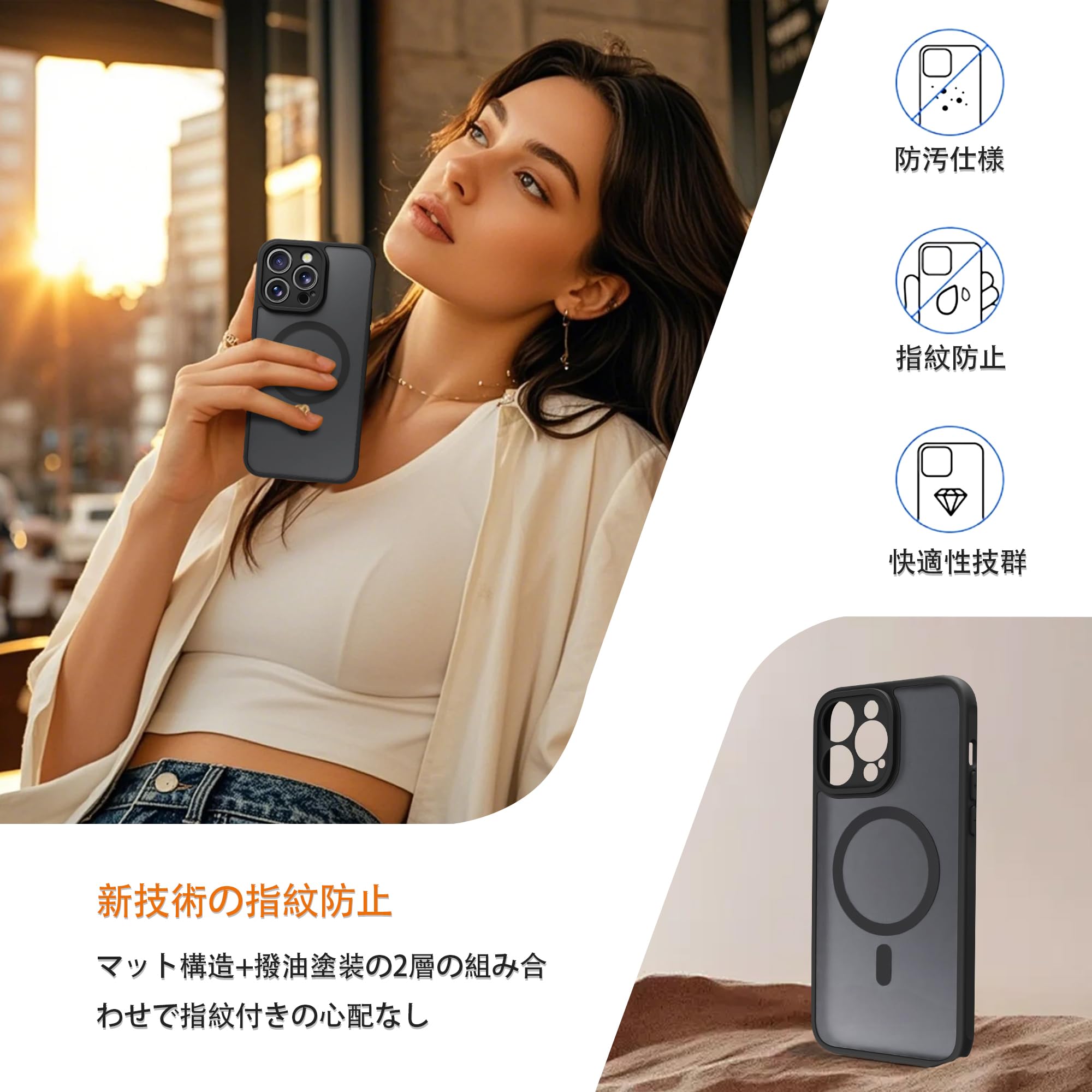 Amazon.co.jp: PinLiSheng iPhone 13 Pro Max ケースMagSafe 対応