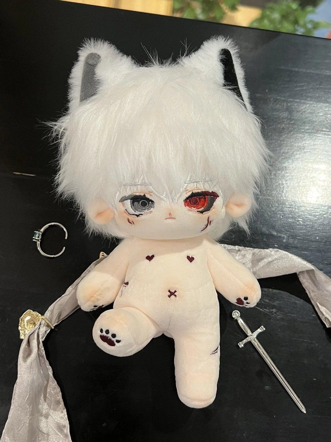 Amazon.co.jp: 金木 研 ぬいぐるみ 獣の耳 綿人形 東京喰種トーキョー