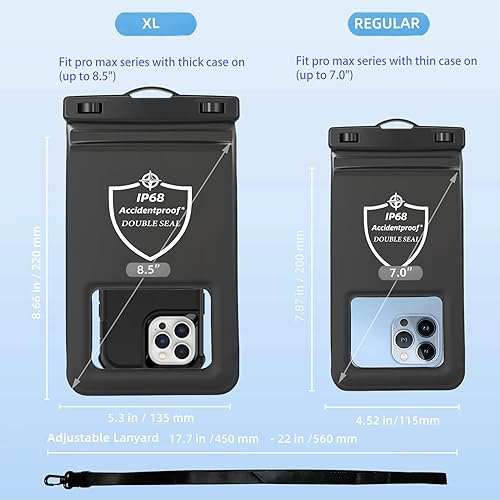 Miniatura 7 de AiRunTech Bolsa impermeable grande para teléfono, accesorios esenciales para río y lago, protector para iPhone Passport Money, imprescindibles para
