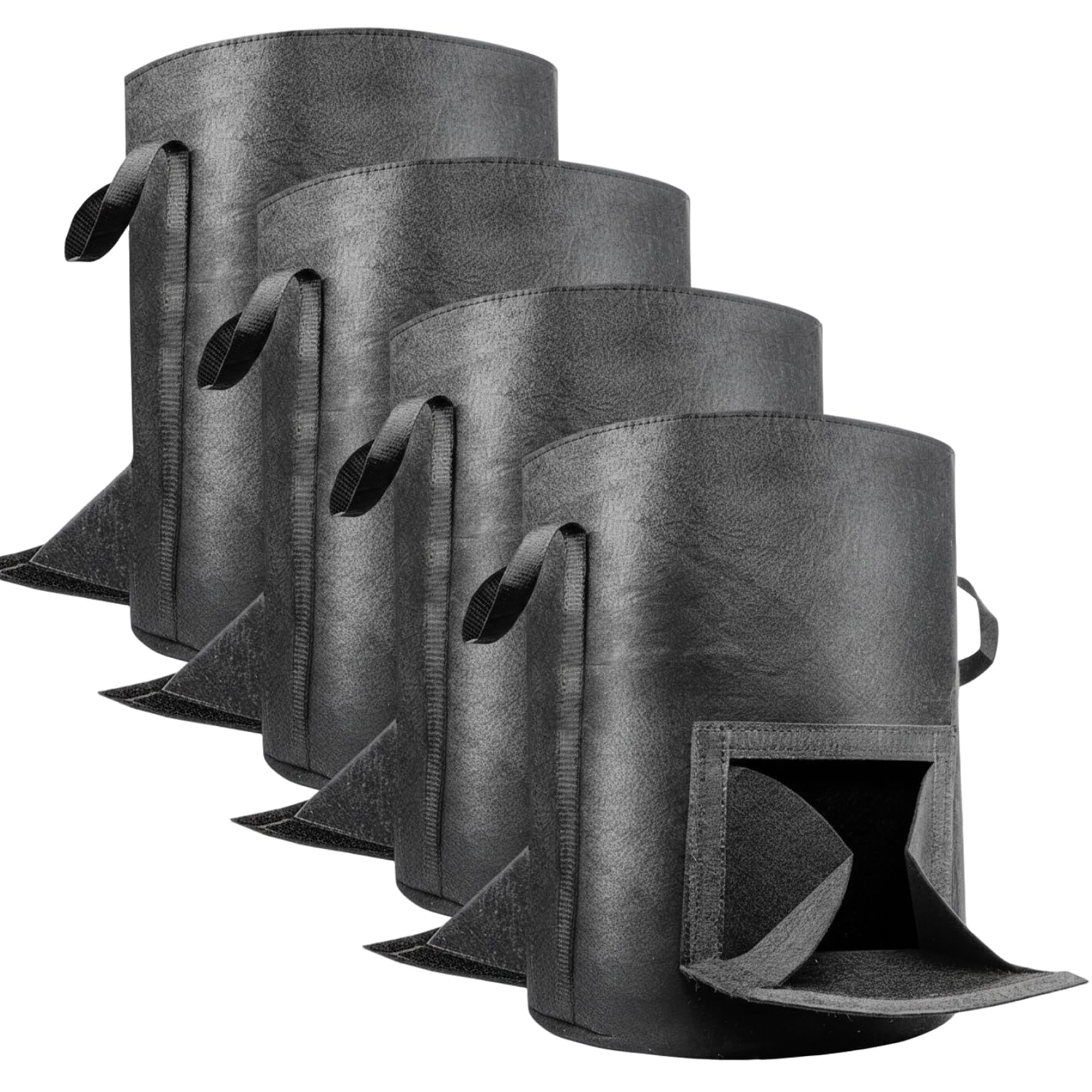 Sacs de Culture de 10 gallons | Sacs Culture 10 gallons, Conception à Double fenêtre avec Porte récolte améliorée, Sac Pommes Terre en Tissu Non tissé épais pour légumes pour Jardin in