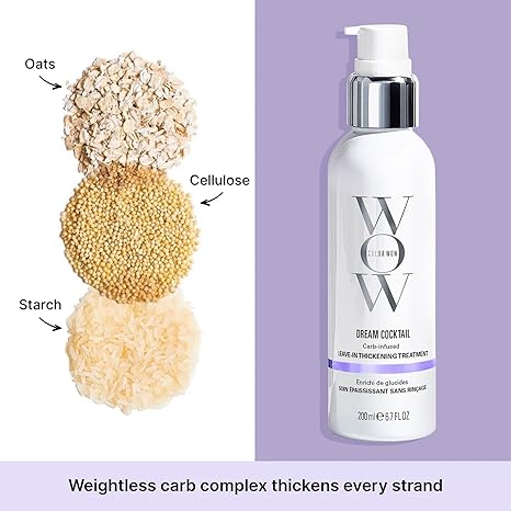 COLOR WOW Dream Cocktail Carb Infused Leave-in Treatment Transform Thin Hair to Thick & Full | with Heat Protection
