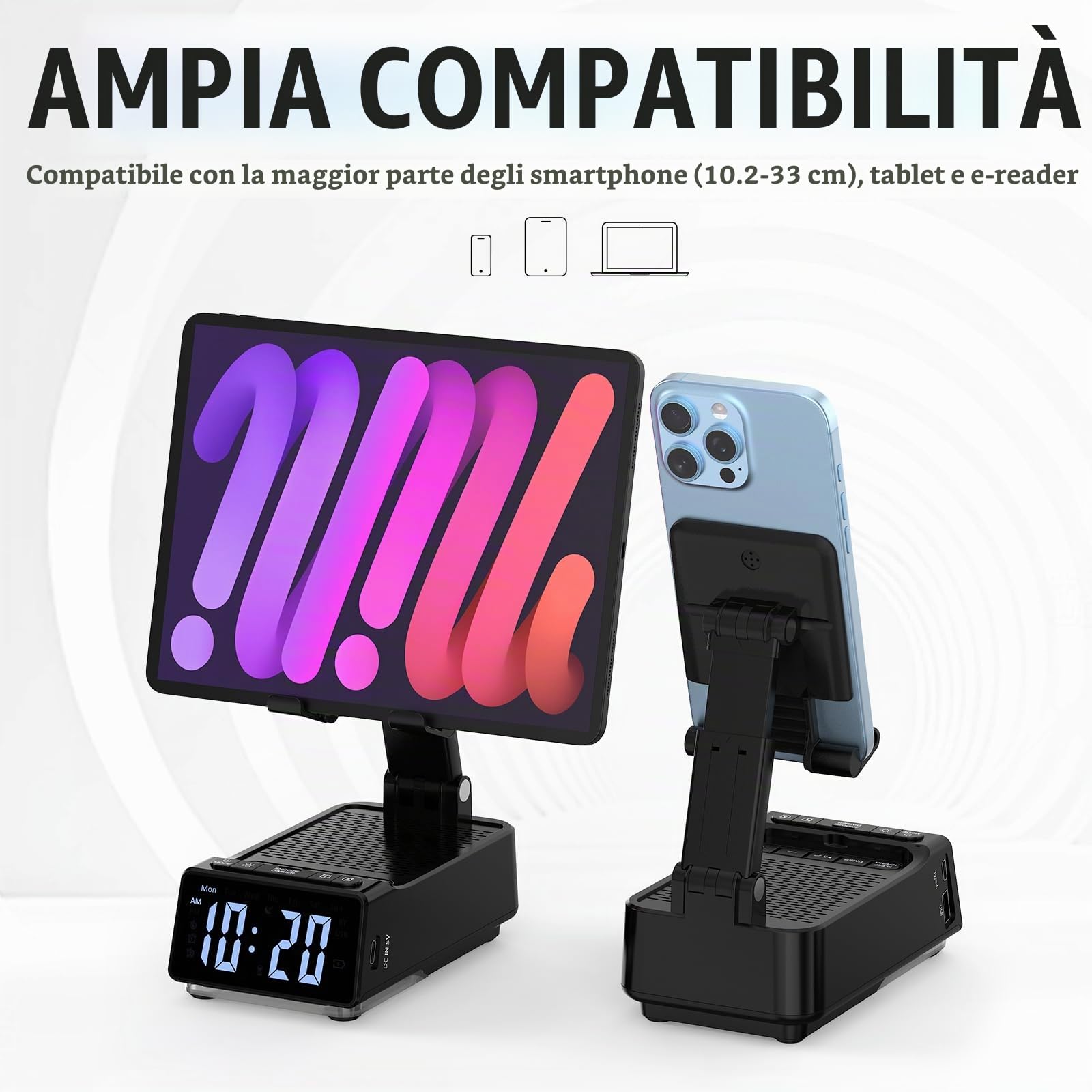 ZOOI Regalo Uomo, 6 in 1 Altoparlante Bluetooth con Supporto | Regali per Lui, Regalo Anniversario per Lui, Regalo Compleanno Uomo, Idee Regali Uomo Natale Originali Regali Secret Santa