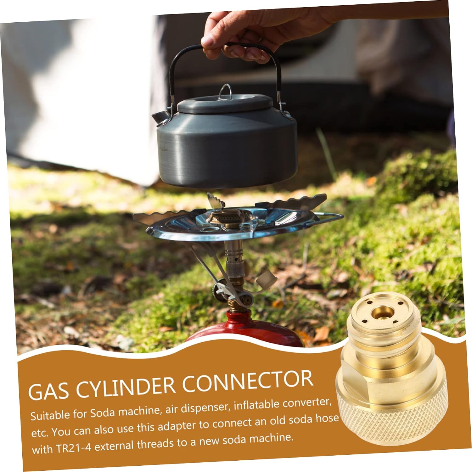 Mikinona Accessories Soda Water Cylinder Connector Outdoor Camping Bbq Picnic Cooking Hiking