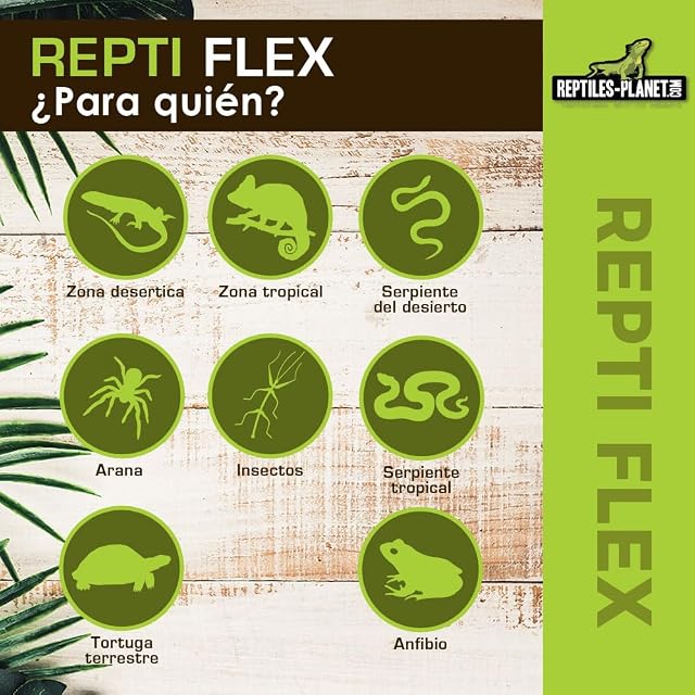 Foto 3 de 6 de Reptiles Planet Cordones secador para Terrario Reptile Repti Flex 7,5 m 50 W