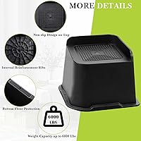 Vista 5 de Elevadores de cama de 2 pulgadas, 3 pulgadas, 4 pulgadas, 6 pulgadas, 8 pulgadas, resistente, elevador de muebles de gran tamaño para sofá, mesa