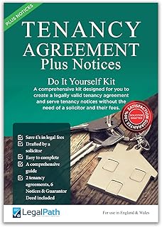 Tenancy Agreement Plus 6 Tenancy Notices (Section 21, 8 & 13) for Furnished & Unfurnished. Really Simple to Complete. Comprehensive Guide & Two Copies of Agreement Inc. | by LegalPath® 2023-24 Edition
