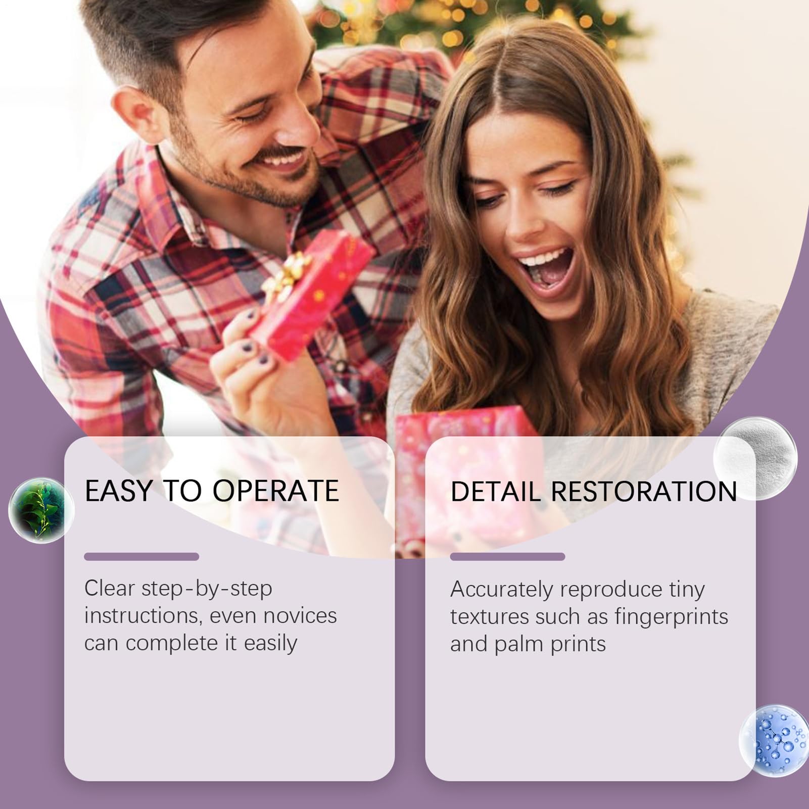 Genérico Kit Para Moldeado De Manos - Kit Para Esculturas En Yeso De Parejas Con Guantes Incluidos,Set Artesanal Romántico Para Bodas, Cumpleaños Y Regalo Para Ella Como Recuerdo Personalizado