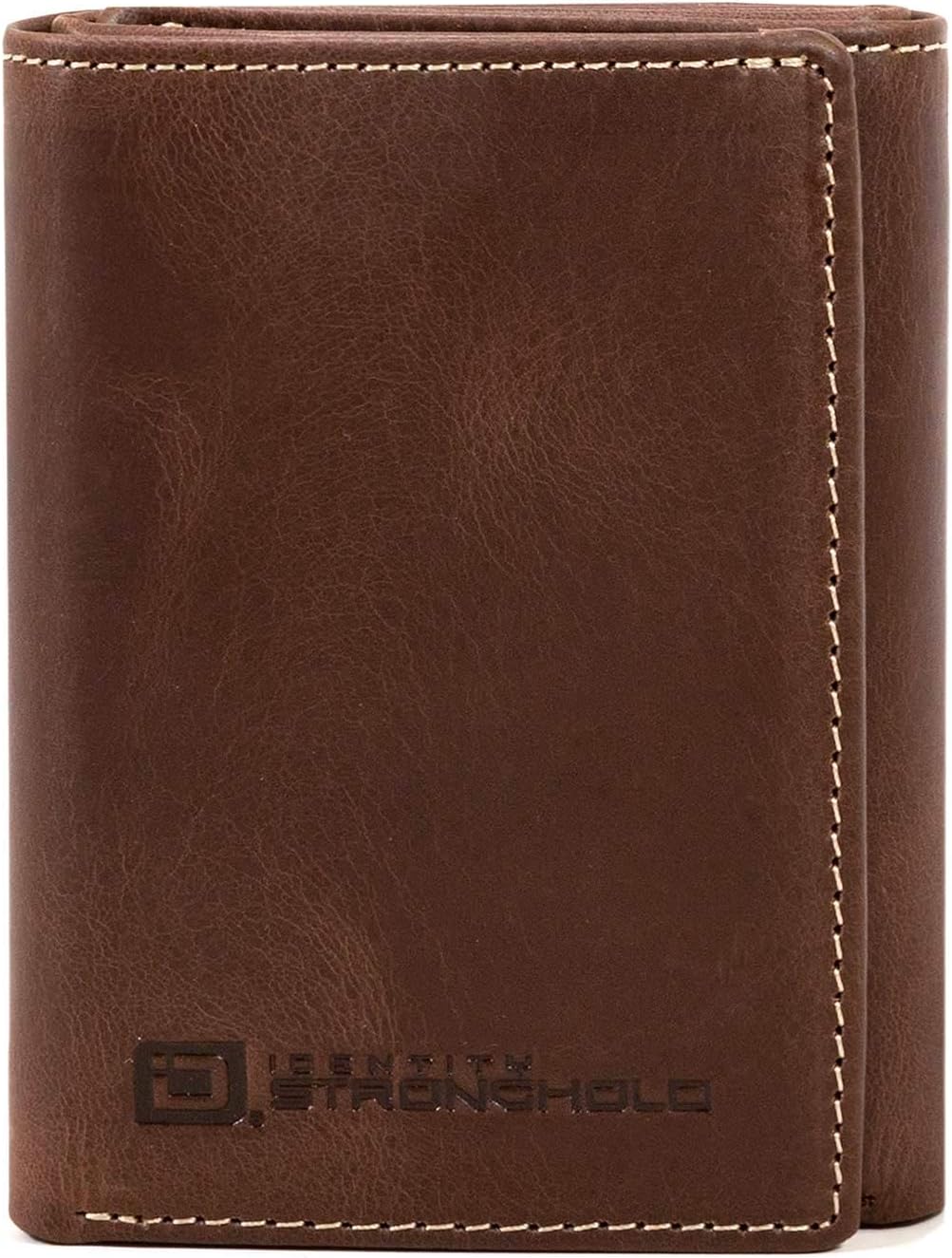 RFID Blocking Trifold Wallet for Men - Rugged Genuine Leather