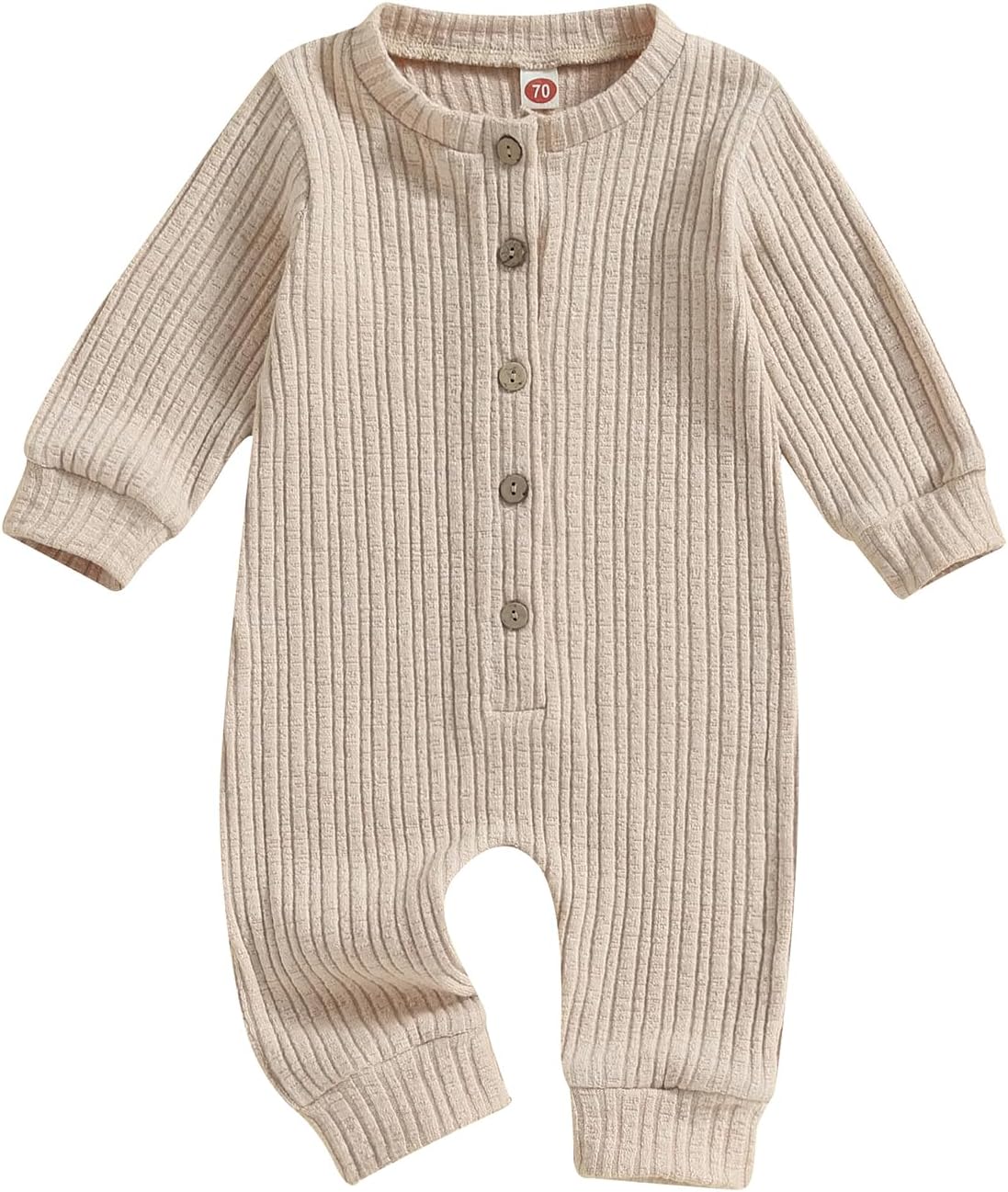 Infant Baby Girl Boy Fall Clothes Knit Long Sleeve Onesie Ribbed Romper Jumpsuit Sweater Winter Coming Home Outfits
