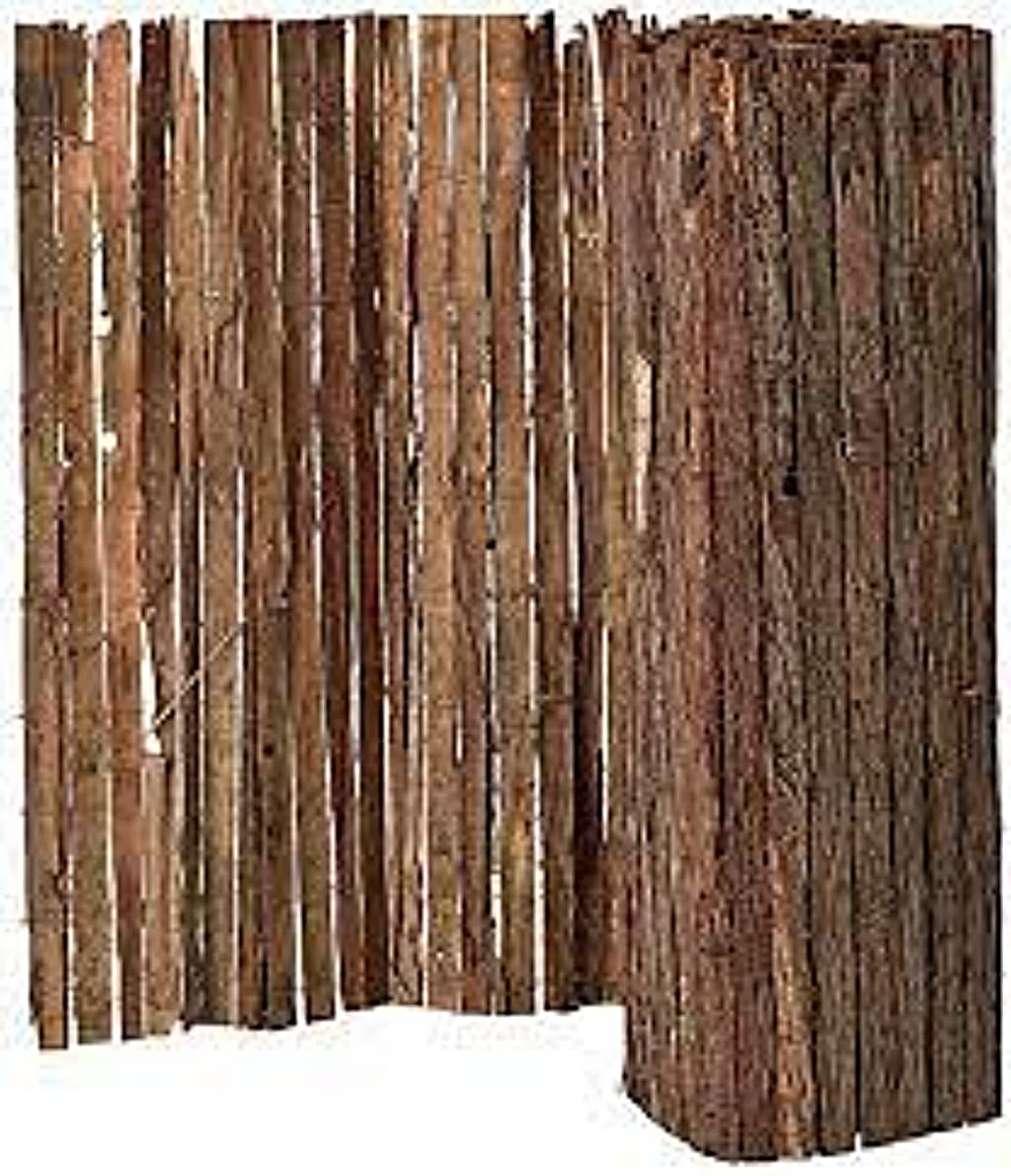 Mugar- Cerramiento Natural de Corteza de Pino de Cara Simple- Rollos de 1x3m /1,5x3m /2x3m- Valla Decorativa de Jardín con 80-85% de Ocultación (1,5x3 metros)