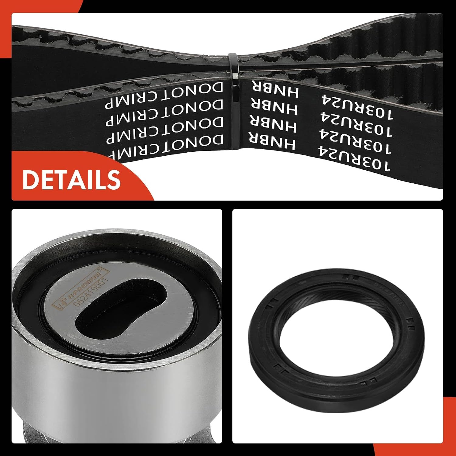A-Premium Engine Timing Belt Kit Compatible with Honda Civic 1992 1993 1994 1995-1.5L