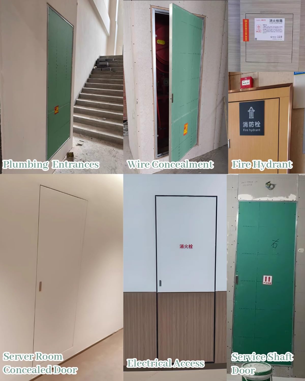 Panel dostępu do płyt kartonowo-gipsowych, właz inspekcyjny do malowania płyt gipsowo-kartonowych, wszechstronne drzwi wejściowe do odpływu poddasza, kuchni i kanalizacji, rozwiązanie do budowy domu