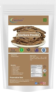 neotea Akarakara Powder Anacyclus pyrethrum Pure Herbal Root Powder Finely Ground Botanical for Traditional Use 100 GM3.52 OZ