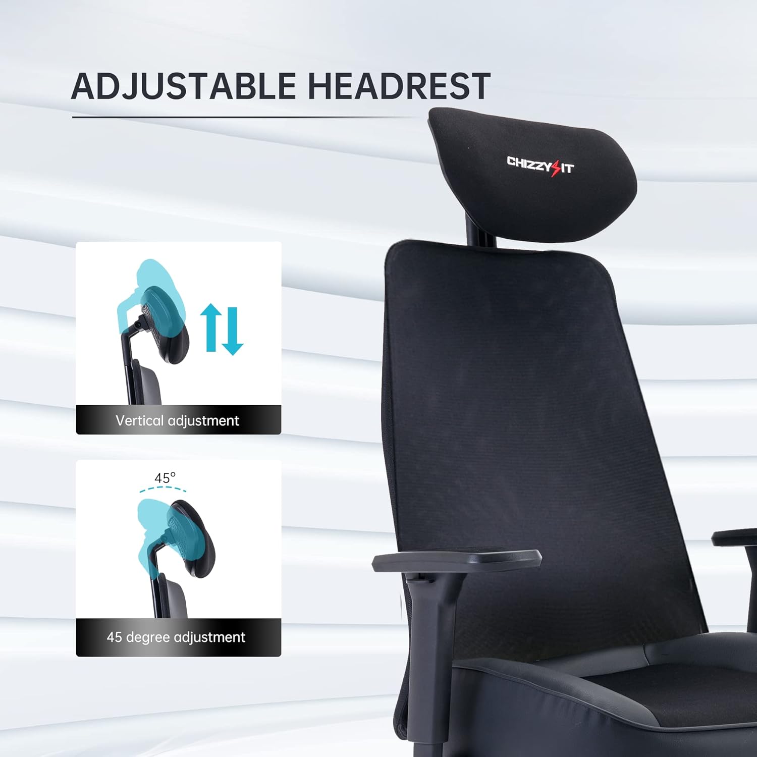 RESPAWN Specter Silla De Oficina Ergonómica De Malla – Silla De Computadora De Respaldo Alto, Silla De Juegos, Silla De Computadora Con Soporte Lumbar Ajustable, Reposabrazos/reposacabezas, Sillas De