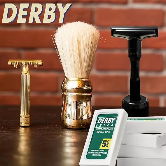 Derby Extra Double Edge Safety Razor Blades - Pack of 100 Blades