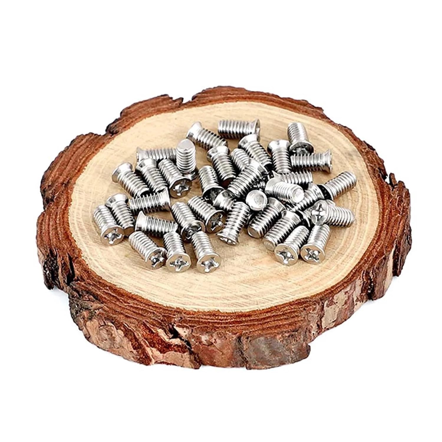 50pcs M1.6 M2 M2.5 M3 M4 304 Stainless Steel Nonstandard Small Head Cross Recessed Phillips Flat Countersunk Head Bolt Screw(12mm,M3 (dk 4mm))