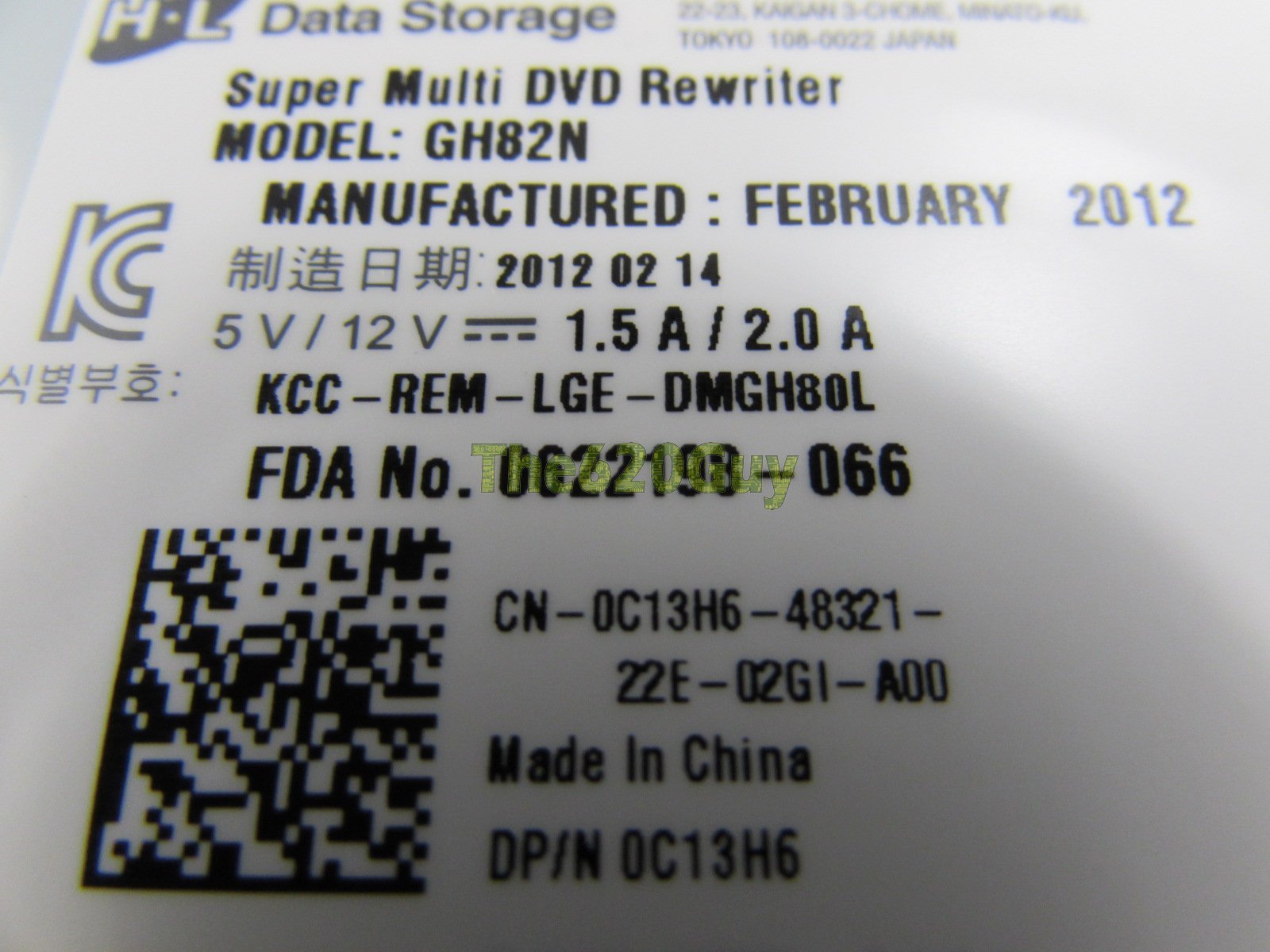 Amazon.com: The620Guy Dell C13H6 DVD±RW DL Black SATA Internal