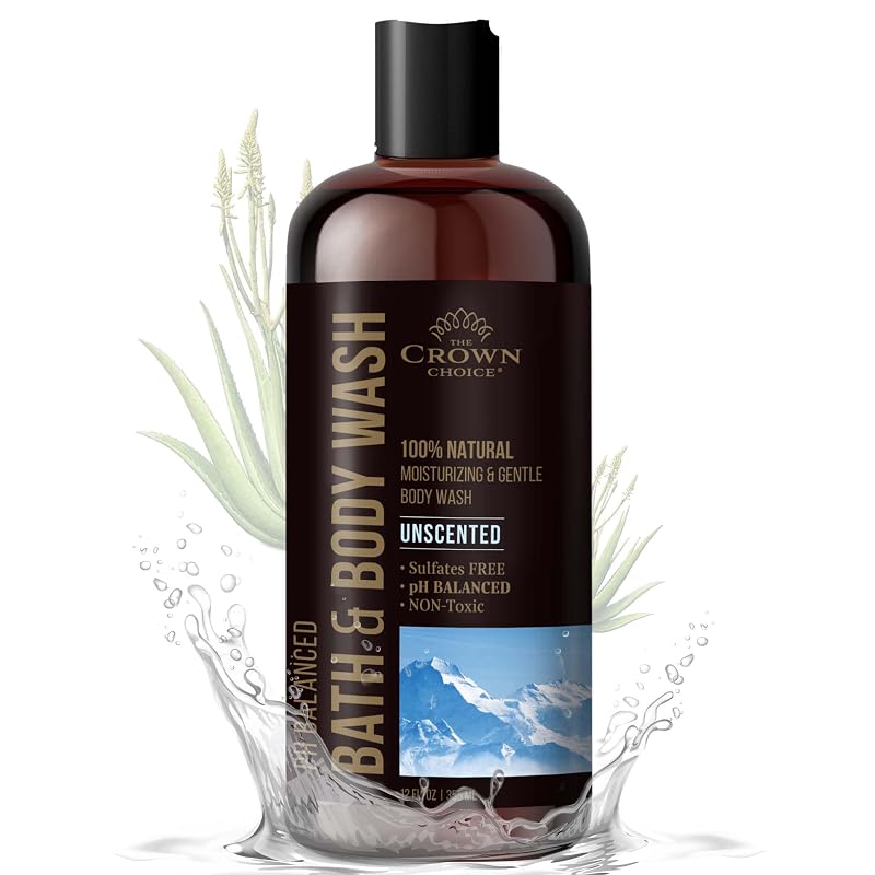 Sabonete líquido corporal The Crown Choice, sem fragrância, 355 mL, Pacote com 1