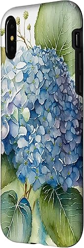 Miniatura 8 de Funda para iPhone 12 Mini acuarela vintage floral azul hortensias