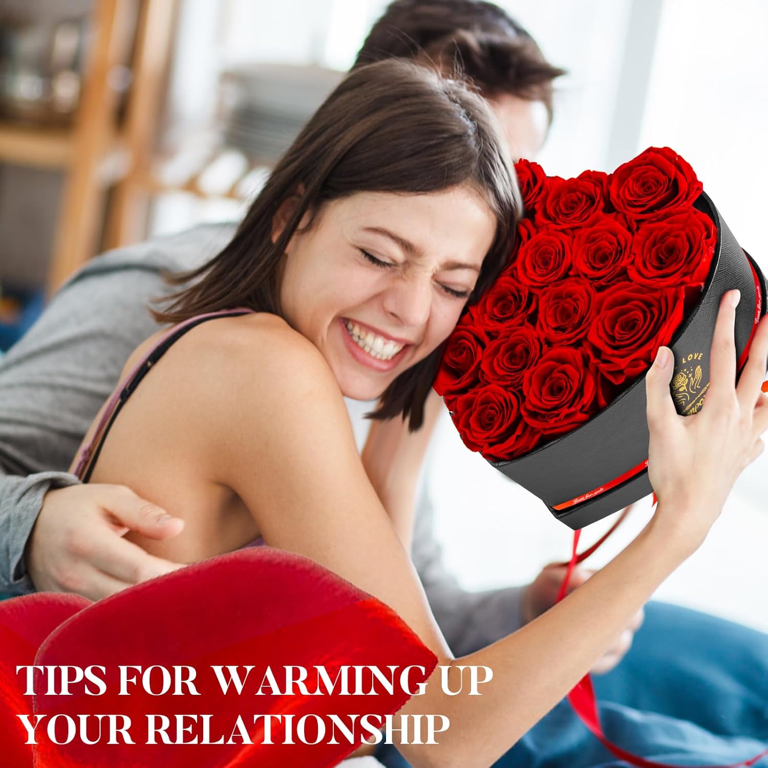 16-Piece Preserved Rose Birthday Gifts for Women, Eternal Rose Preserved Flowers for Delivery Prime Mothers' Day, Valentine's Day, Christmas, Birthday - Red Roses - Image 7