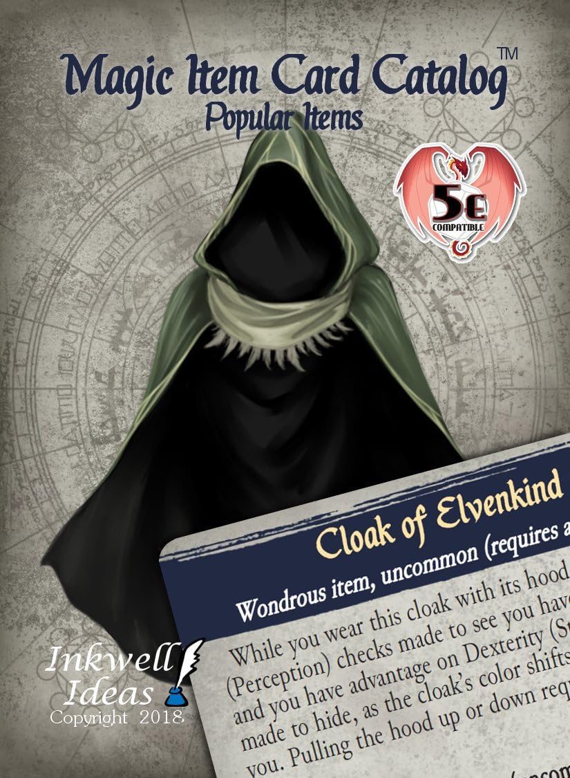 Magic Item Card Catalog (5e): Popular Items